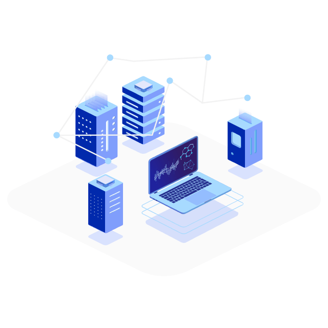 Xenox Technology - AI model migration concept showing cloud infrastructure and data exchange